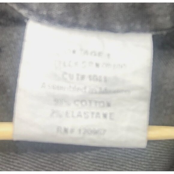 Vintage1 Black Distressed Skinny Jeans Zipper Ankle Stitch Detailing Size 25 - Picture 12 of 15